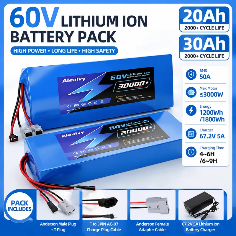   60V 20AH 30AH 21700 Lithium- – 60V 30Ah Electric Scooter Battery Bewertung und Preis